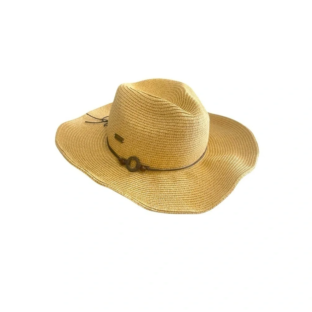 Sun ‘N’ Sand Stylish Tan Straw Hat, Summer, Festivals, Vacation, Beach